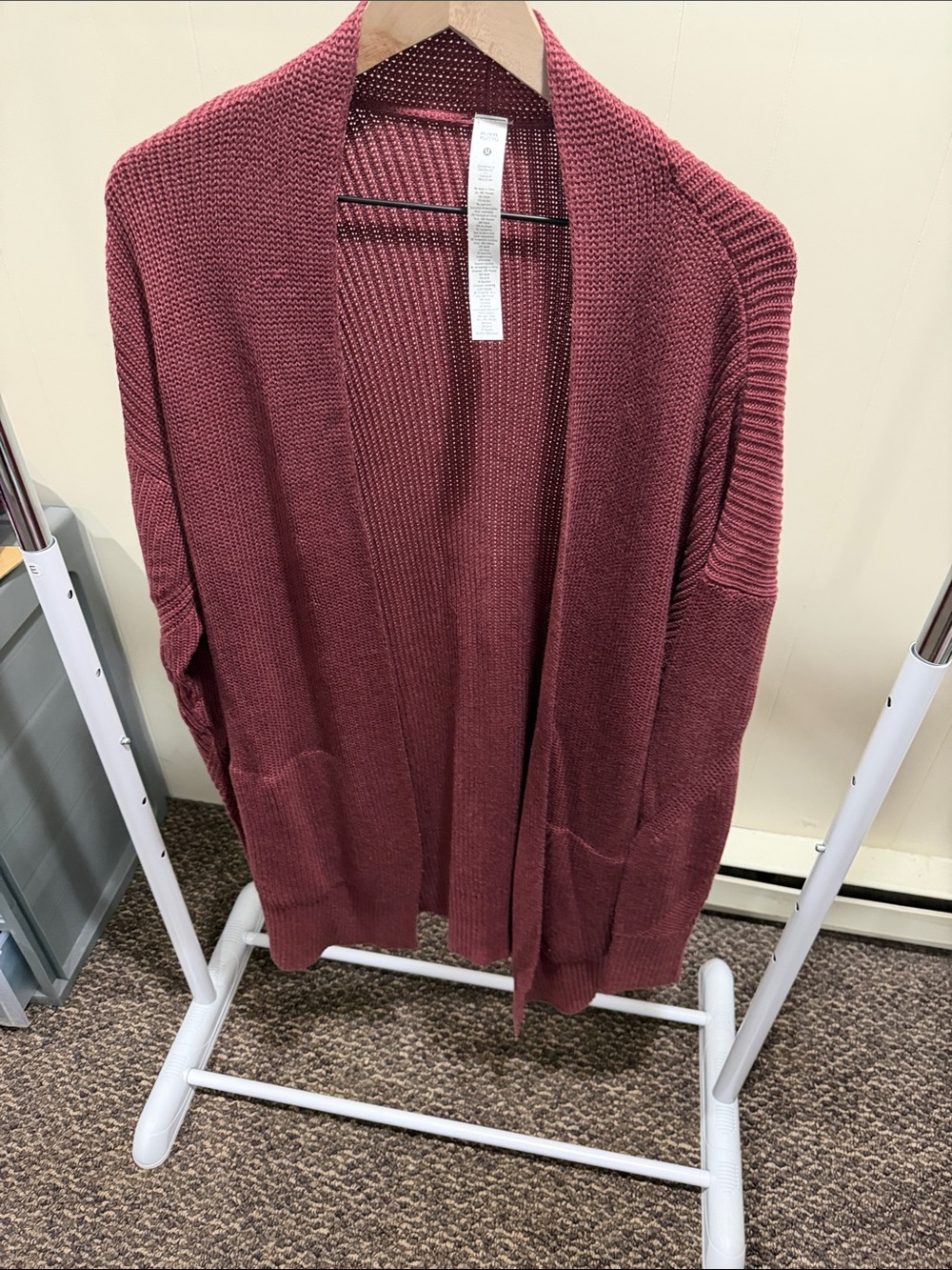 lululemon athletica Open-Front Cardigan - Burgundy